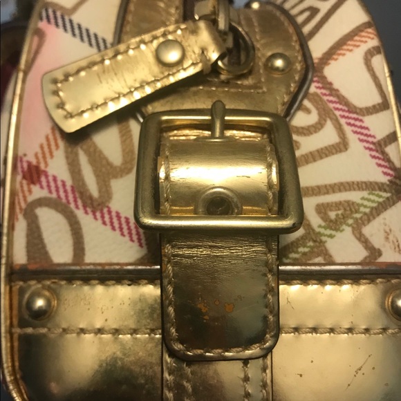 AUTHENTIC COACH SMALL PURSE GOLD - Picture 7 of 16